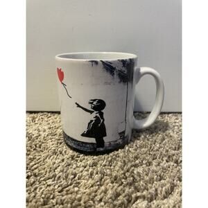 Banksy Balloon Girl Mug Street Art Coffee Tea Cup Heart